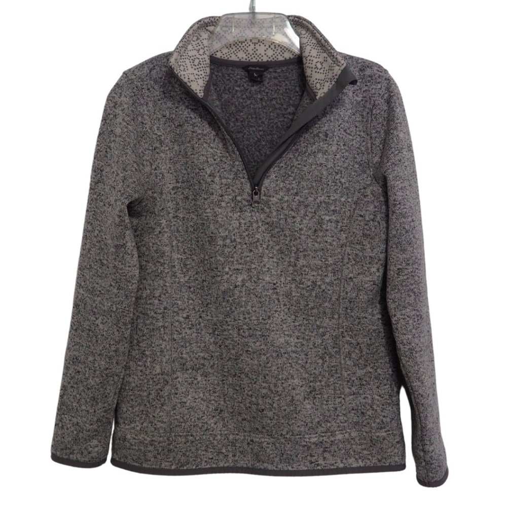 Eddie Bauer Qtr Zip Mock Neck Pullover Sweatshirt